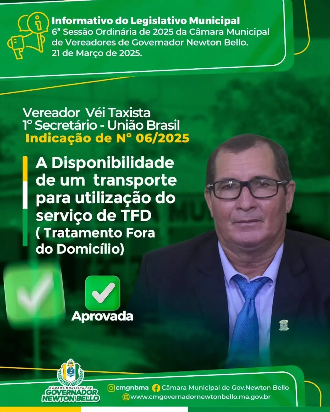 Proposições aprovadas na 6ª Sessão Ordinária de 2025